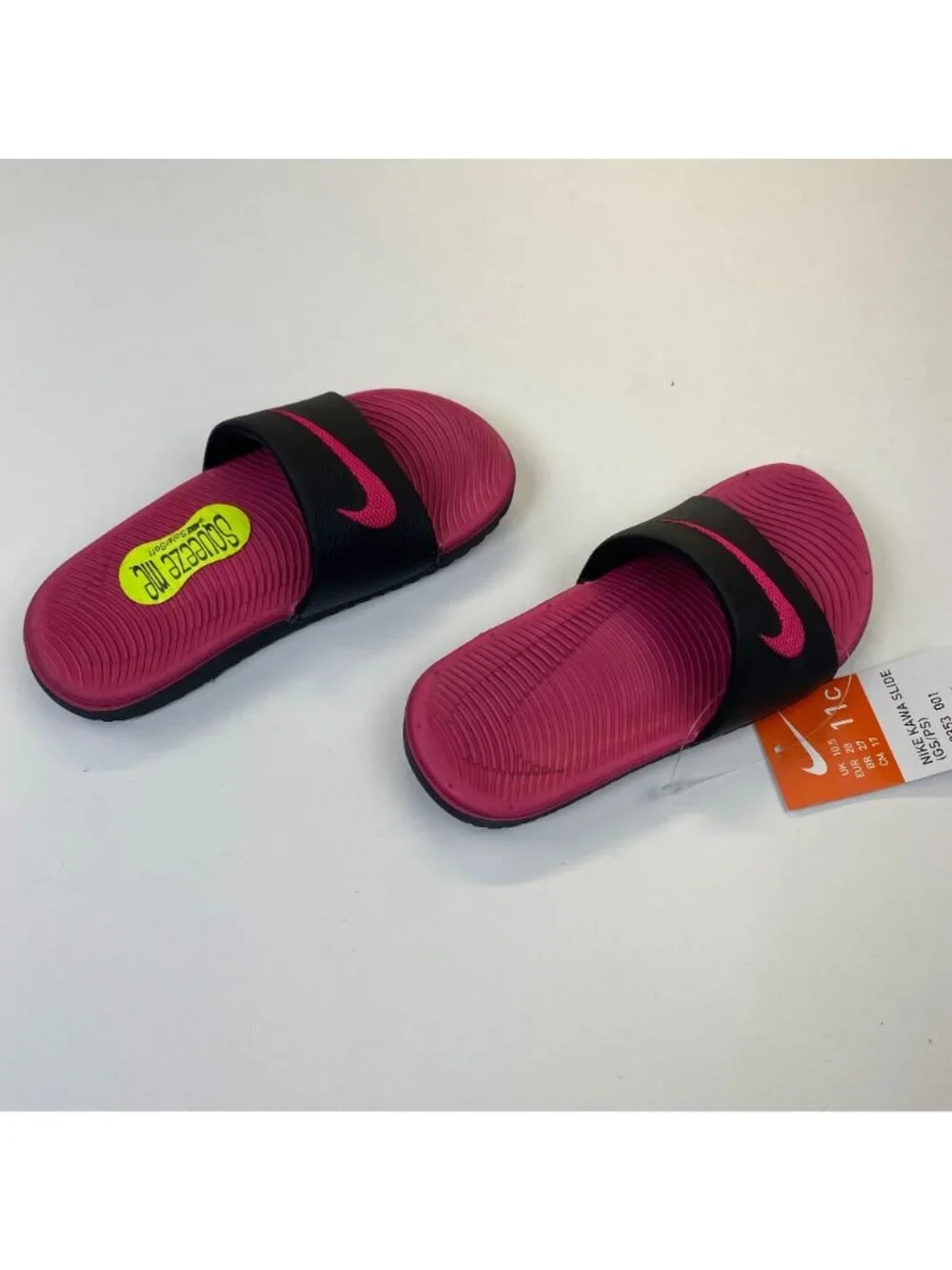 Girl's Youth Nike Kawa Slide (GS/PS) Slides Sandals Shoes 819353 001 size 11 New